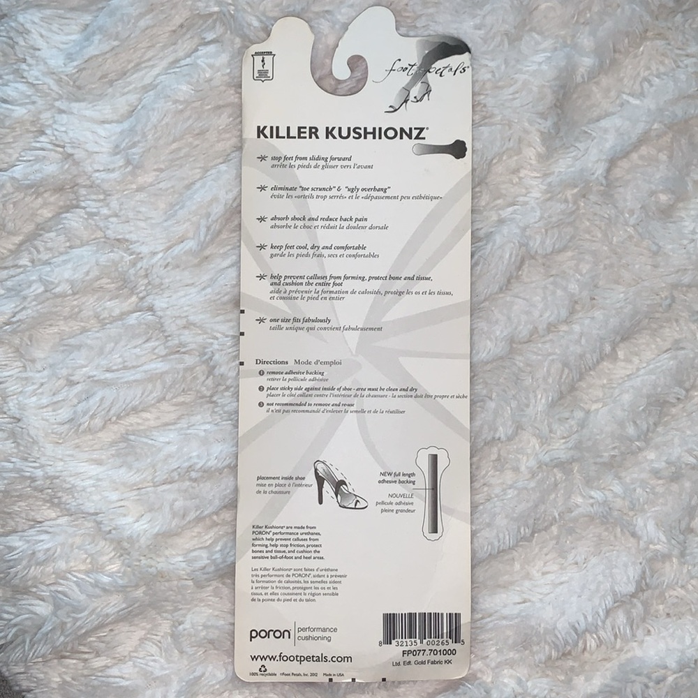 NWT Foot Petals Original Killer Kushionz - Picture 2 of 4